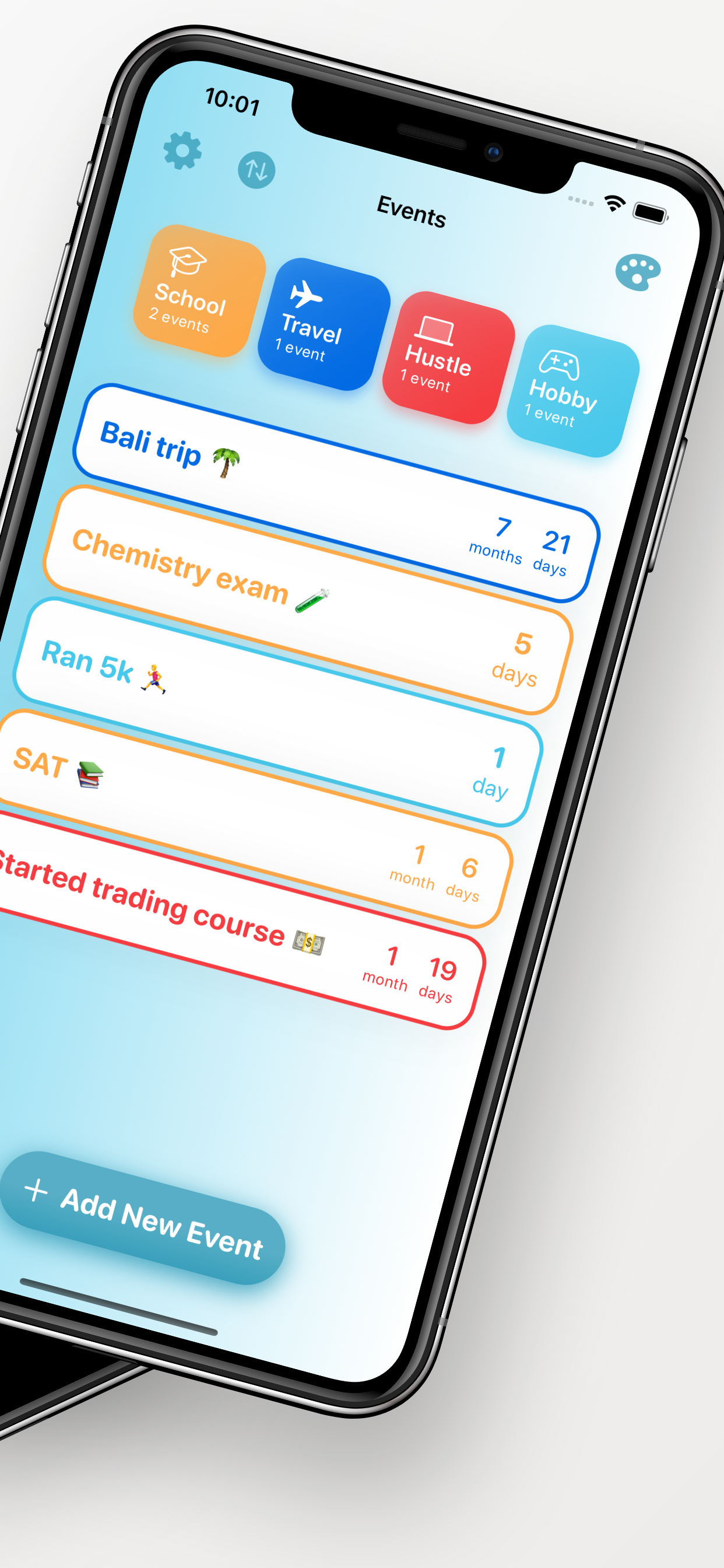 Events and categories