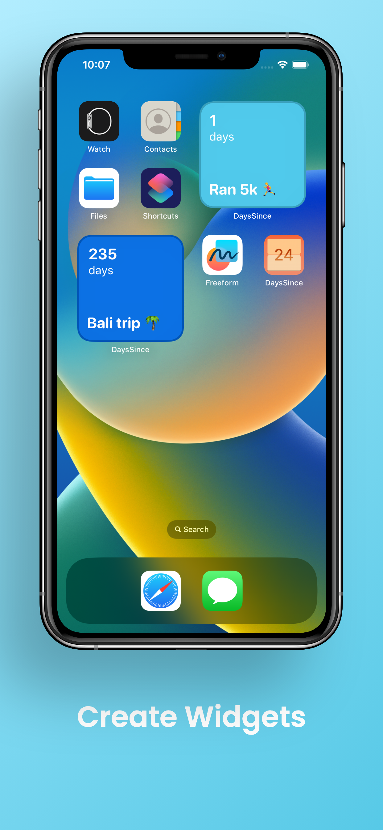 Home screen widgets